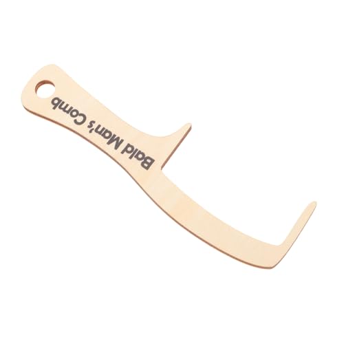 PACKOVE 2pcs Lustiger Gegenwärtiger Kamm Für Kahlen Mann Für Männer Für Männer Haarausfall Lustiger Hölzerner Haarloser Kammpinsel Und Zahnloser Kamm Vorhandener Set von PACKOVE