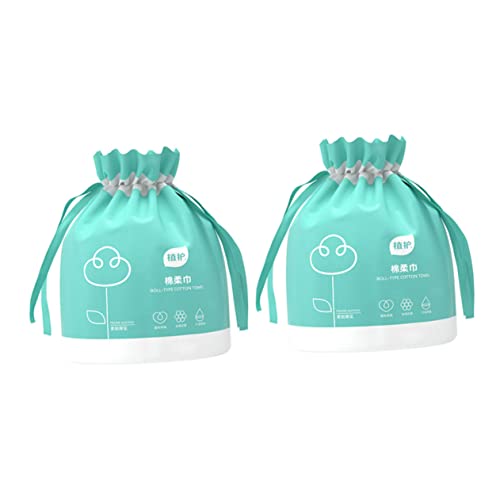 PACKOVE 2rollen Einweg-gesichtstücher Baumwolle Trocken Und Feucht Make-up Entferner Tücher Hoher Wasseraufnahmefähigkeit Kaum Fussel Für Reisen Und Sport von PACKOVE