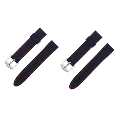 PACKOVE Uhrenarmbänder 2st Einfach Zu Installierendes Uhren 24 Mm Uhren Ziehharmonika-gehäuse Schwarze Schnalle Klappbarer Telefonständer Eindruck Matte Plaid Anschauen Fräulein Zubehör von PACKOVE