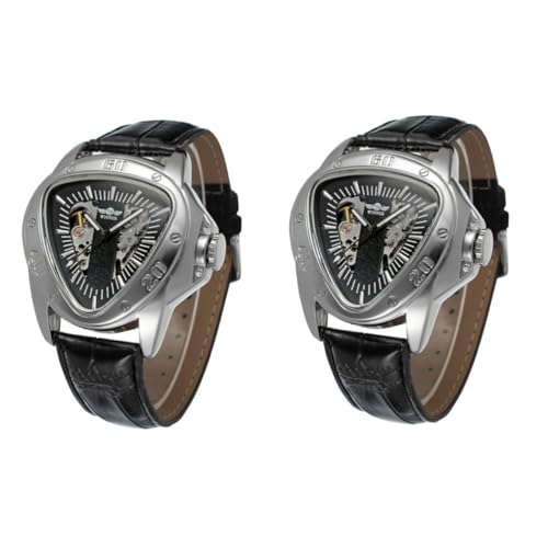 PACKOVE 2st Herrenarmbanduhr Mann Beobachten Herren Automatikuhren Automatische Armbanduhr Automatikuhren Für Herren Mechanische Uhr Mechanische Herrenuhr Herrenuhren Aushöhlen A052 von PACKOVE