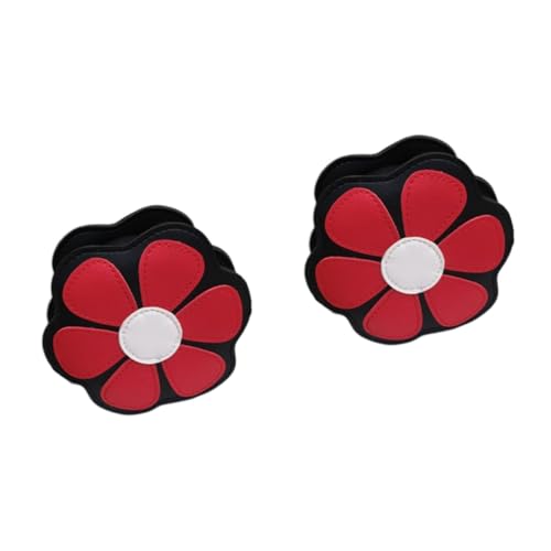 PACKOVE 2st Kreative Umhängetasche Kinderhandtasche Geldbörse Mädchen Rot Blütenform Zubehör von PACKOVE