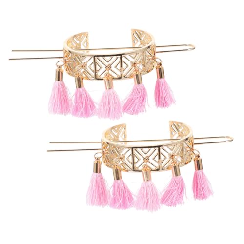 PACKOVE 2stücke Blume Quaste Haarnadel Damen Mädchen Haar Zubehör Quaste Haar Styling PACKOVE 2stücke Blume Quaste Haarnadel Damen Mädchen Haar Zubehör Quaste Haar Styling von PACKOVE