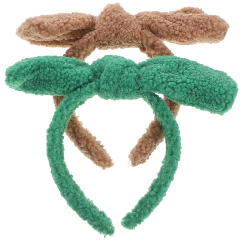 PACKOVE 2stücke Bowknot Haarbänder Hochwertigem Fleece Für Damen Praktische Make-up Und Gesichtsreinigung Stirnbänder Khaki Und Grün Für Hautpflege Und Styling PACKOVE 2stücke Bowknot Haarbänder Hochwertigem Fleece Für Damen Praktische Make-up Und Gesichtsreinigung Stirnbänder Khaki Und Grün Für Hautpflege Und Styling von PACKOVE