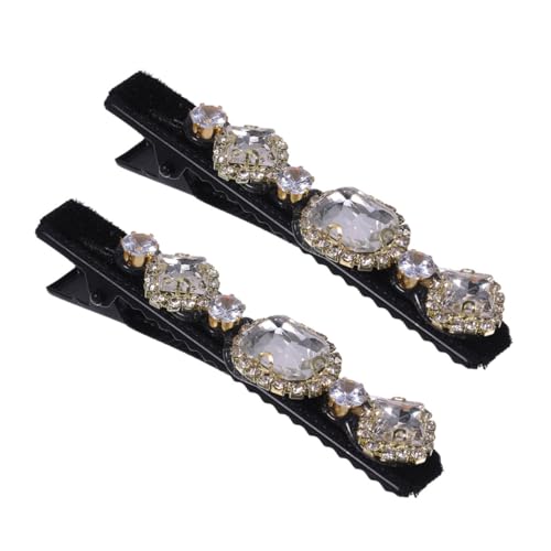 PACKOVE 2stücke Krokodilklemmen Haarspangen Frauen Strass Dekorative Haarspangen Für Damenhaar von PACKOVE