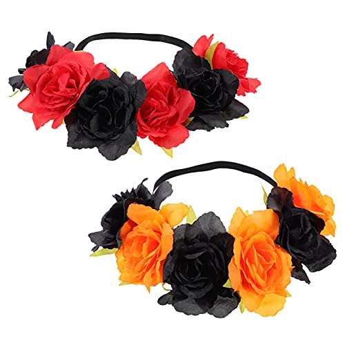 PACKOVE 2stücke Elastische Blumen Haarkränze Für Kreative Haaraccessoires Für Halloween Und Partys PACKOVE 2stücke Elastische Blumen Haarkränze Für Kreative Haaraccessoires Für Halloween Und Partys von PACKOVE