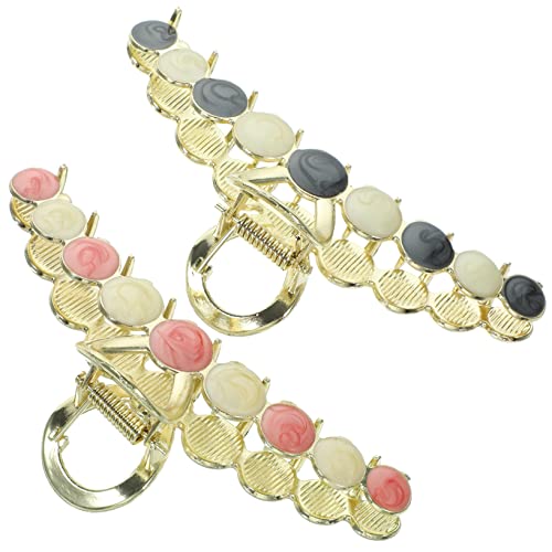 PACKOVE 2stücke Große Metall-haarklammern Für Frauen Haarspangen Für Dickes Haar Haaraccessoires Für Styling Langlebig Und Robust von PACKOVE