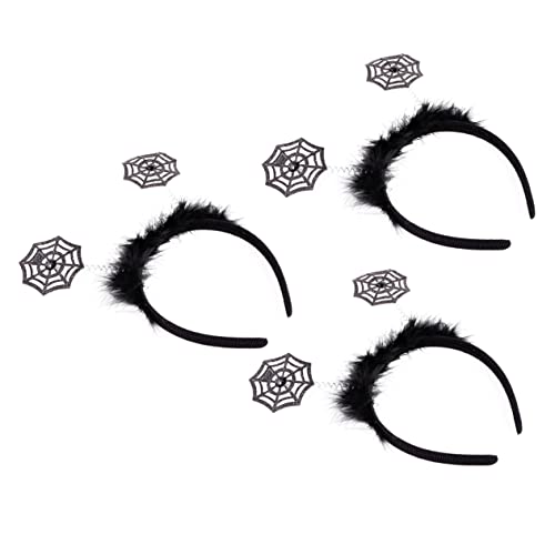 PACKOVE 2stücke Haarband Halloween Spinnennetz Haarreifen Gruseliges Stirnband Originelles Haarschmuck Dekorative Headwrap Für Junge Mädchen Und Erwachsene Lustige Requisiten Für von PACKOVE