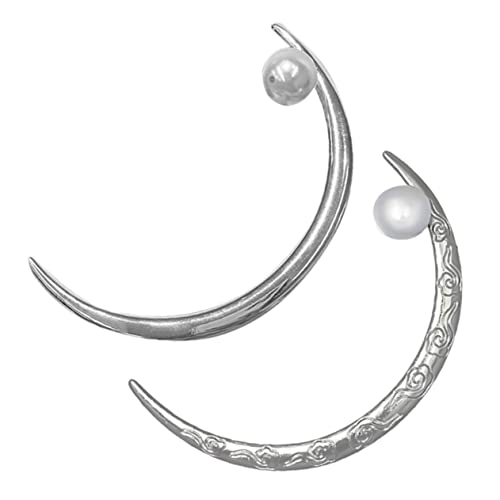 PACKOVE 2stücke Haarstäbe Für Langes Haar Gebogener Haarstab Mit Mond Japanische Haarnadel Haarnadel Für Frauen Haarstab Für Frauen von PACKOVE