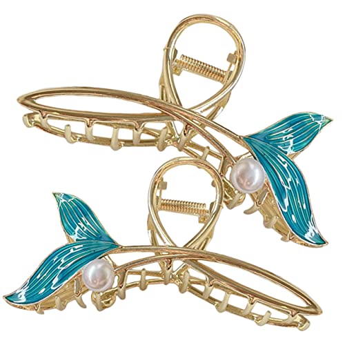 PACKOVE 2stücke Meerjungfrau Haarclips Große Haarklammern Für Frauen Haarstyling Zubehör Clip Haarschmuck Für Dickes Langes Haar von PACKOVE