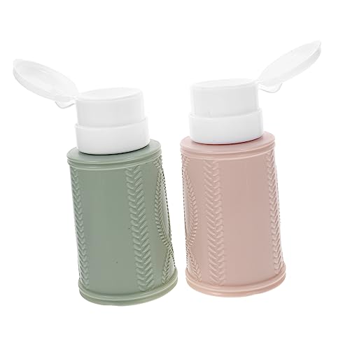 PACKOVE 2stücke Pumpflasche Zum Herunterdrücken Auslaufsicher Nachfüllbar Für Nagellackentferner Make-up-entferner Hautpflege Leere Flaschen Zum Befüllen von PACKOVE