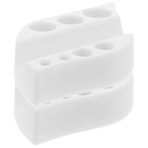 PACKOVE 2stücke Silikon Pigment Tasse Rack Organizer Tintenbecherhalter Für Tattoo Ink Cup Stehen Mit Baumwolle Tupfer von PACKOVE