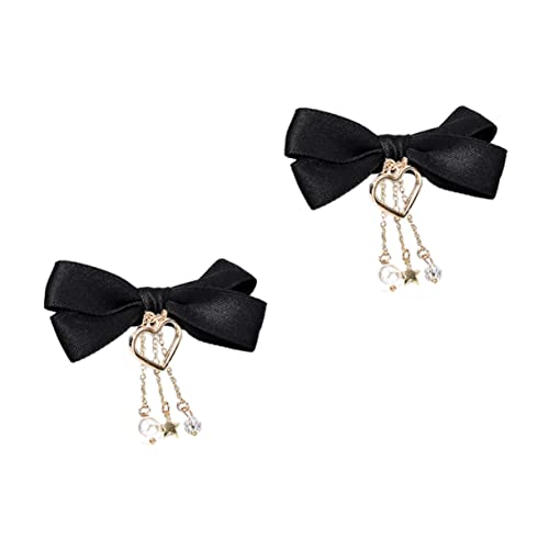 PACKOVE 2stücke Süße Haarspangen Mit Fransen Bunte Schleifen-haarclips Für Mädchen Und Für Geburtstage Und Feiertage Langlebig Und Auffällig von PACKOVE