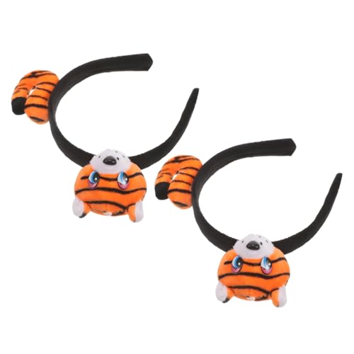 PACKOVE 2stücke Tiger Haarreif Für Chic Haarschmuck Für Kostümpartys Und Familienfeiern Atmungsaktives Bequemes Design Für Festliche Anlässe von PACKOVE
