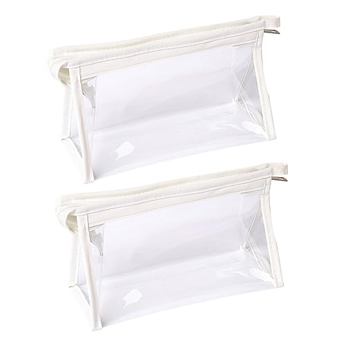 PACKOVE 2stücke Transparente Tragbare Stifttasche Durchsichtige Schminktasche Praktische Make-up-Tasche Multifunktionale Kosmetiktasche Kleine Schreibwaren Tasche Für Stifte Und von PACKOVE