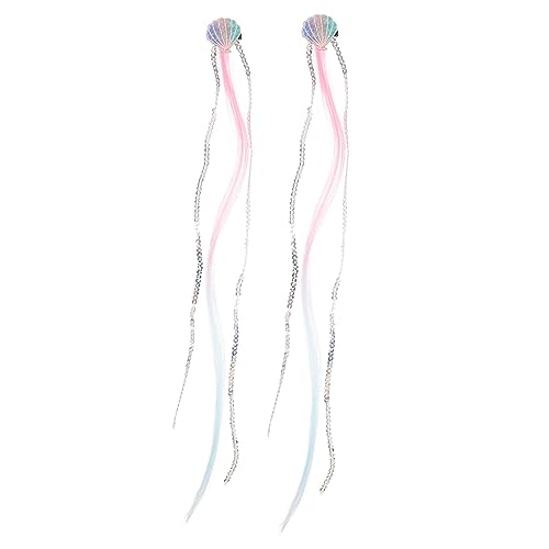 PACKOVE 2stücke -haarspangen Mit Muschel- Für Mädchen Dekorative Haarklammern Für Besondere Anlässe Geburtstagsfeiern Und Feiertage Und von PACKOVE