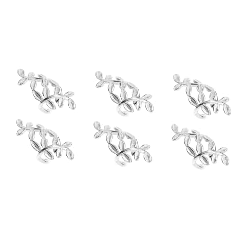 PACKOVE 3 Paare Ohrclip aus Blattsilber Ohr Zubehör Spiralohrringe Ohrschmuck für Frauen von PACKOVE