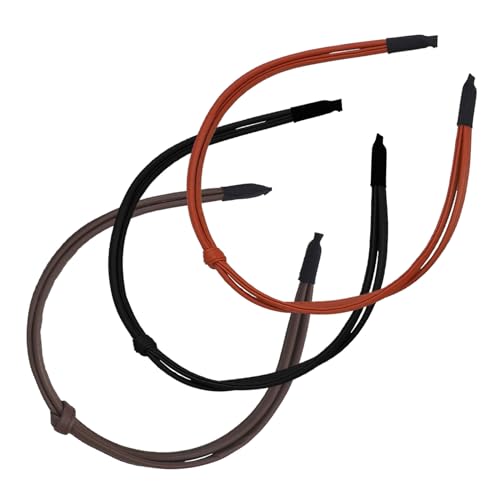PACKOVE 3stücke Dünne Stirnbänder Für Frauen Leder Stirnband Geknotet Stirnband Haar Zubehör Stirnbänder Für Damenhaar Für Lockiges Haar Dünnes Für Mädchen Für Mädchen Süße von PACKOVE