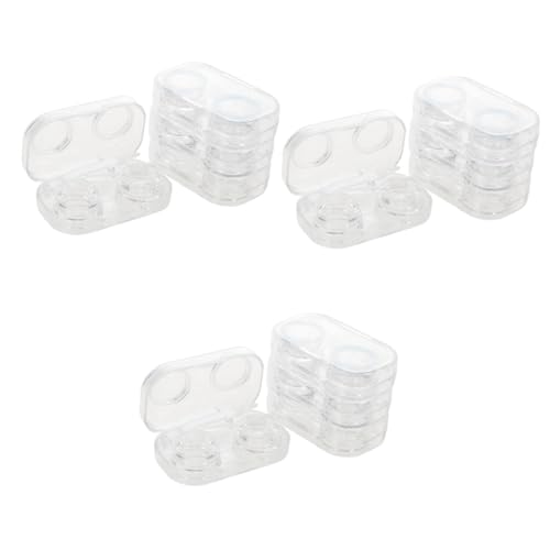PACKOVE 3 Sätze Kontaktlinsenbehälter Kontaktlinsenbehälter Set Kosmetische Linsen Organizer Behälter In Großpackung Kontaktlinsenbehälter Kontaktlinsenbehälter Kontaktlinsen 4 Stück * 3 von PACKOVE