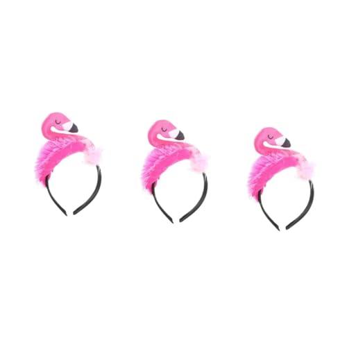 PACKOVE 3 Stck Flamingo Haarreif Haarschmuck Cosplay Party Erwachsene Geburtstagsdeko Fotorequisit von PACKOVE