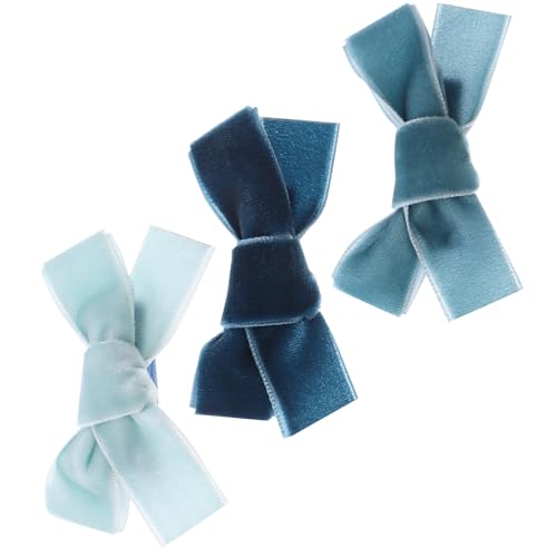 PACKOVE 3 Stck. Schleife Haarnadel für Schnabel süß Bögen Clips Bogen Mädchen verbeugt sich Schleife Haarspange kleine Haarschleifen Schleife Haarschmuck Zinklegierung Blue von PACKOVE