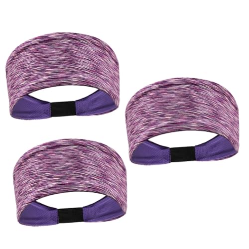 PACKOVE 3 Stk Stirnbänder Für Sportliche Damen Elastische Stirnbänder Tennis-stirnband Sport-haarband Turbinen Für Damen Turbane Für Frauen Bandana Für Frauen Männer Und Frauen Schal Yoga von PACKOVE