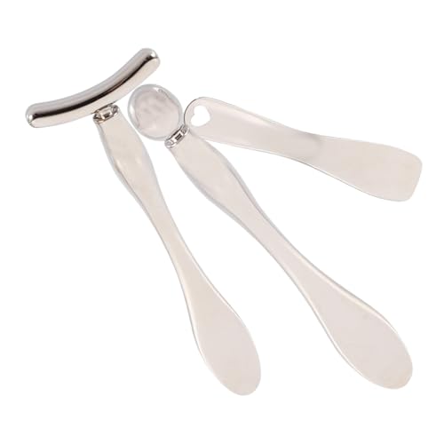 PACKOVE 3stücke Multifunktions Augenmassage Löffel Metall Cremescoop Gesicht Massage Stäbchen Kosmetik Werkzeug von PACKOVE