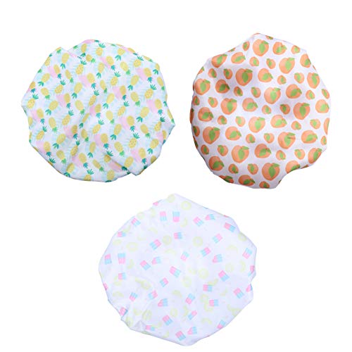 PACKOVE 3 Stück Badekappe aus Satin Kappen Hüte für Frauen Markieren für Frauen Abdeckung extra badehauben shower caps Reinigung Duschhaube schlafhaube frauen Badehut morgen von PACKOVE