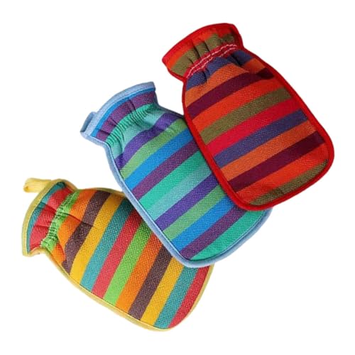 PACKOVE 3 Stück Badetuch Handschuhe Handtücher Peelings Duschzubehör Dusche Luffa Peeling for Face Waschlappen Zum Waschen Des Gesichts Peeling-pads Für Das Gesicht Badepinsel Rayon von PACKOVE