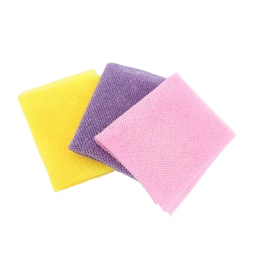 PACKOVE 3stücke Teiliges Afrikanischer Körperpeeling-rückenschrubber Handtücher Exfolierende Netz-schwämme Für Sanftes Peeling Und Für Dusche Leicht Und Platzsparend von PACKOVE
