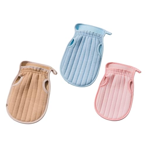 PACKOVE 3 Stück Badetuch-set Handschuhe Schrubben Dein Fasern Doppelt Körperpeeling Reinigung Erwachsene Reiben Körperschwämme Zum Duschen Reinigen Groß Schwamm von PACKOVE