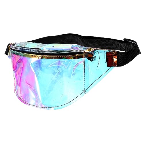 PACKOVE 3 STK Bunte Bauchtasche Brusttasche Schillernde Hüfttasche Transparente Umhängetasche wasserdichte Taschen Umhängetasche Mit Langem Riemen Schultertasche - TPU Zubehör Mädchen von PACKOVE