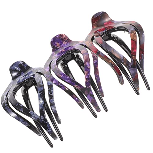 PACKOVE 3 Stück Entenschnabel-Haarspange Entenschnabel schneidet Haare Haarschmuck für Damen Styling Clip Duck Bill Haarspangen Mädchen Pferdeschwanz-Haarspange Acryl von PACKOVE