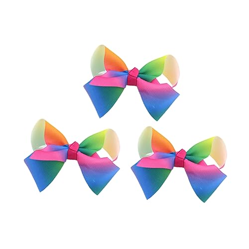 PACKOVE 3stücke Haarspangen Für Mädchen Mode-haarnadel Regenbogen-haarspangen Haarspangen-accessoires Strapazierfähiges Material Für Alltagsoutfit Hält Im Dünnen Haar Haarschmuck Für Junge von PACKOVE
