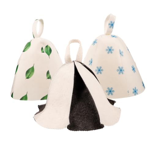 PACKOVE 3stücke Wiederverwendbare Sauna-hüte Filz Stylische Und Wasserabsorbierende Sauna-mützen Passend Für Damen Und Für Entspannung Im Spa Und Zuhause PACKOVE 3stücke Wiederverwendbare Sauna-hüte Filz Stylische Und Wasserabsorbierende Sauna-mützen Passend Für Damen Und Für Entspannung Im Spa Und Zuhause von PACKOVE