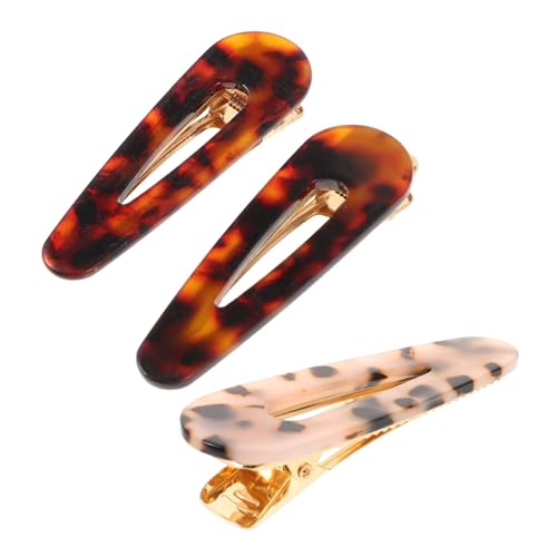 PACKOVE 3 Stück Tropfen Haarklammern Für Mädchen Kreative Haarspangen Rutschfestes Haarzubehör Modische Haarnadeln Für Frauen von PACKOVE