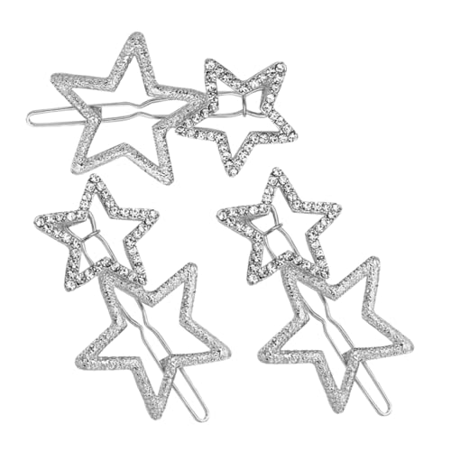 PACKOVE 3stücke Sterne Haarspangen Mit Strass Für Frauen Mädchen Haaraccessoires Haarschmuck Clipper Für Festtagskleidung von PACKOVE