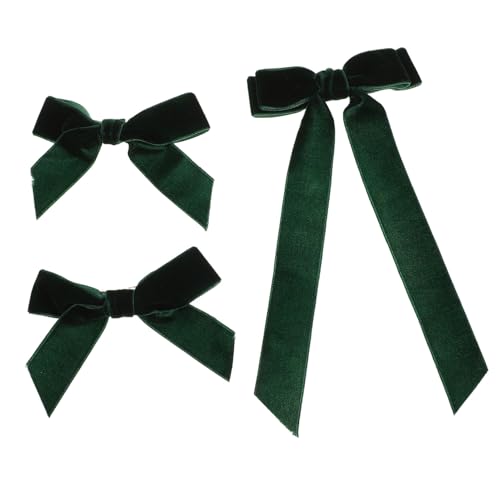 PACKOVE 3stücke Haarspange Mit Clips Haarbogen Mit Schleife Krallenclips Für Mädchen Haarschmuck Aus Samt Accessoires Für Halloween Und Alltag von PACKOVE