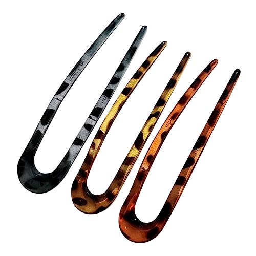 PACKOVE 3 Stück Haarnadeln U Form Haarstab Haarspange Für Frauen China Clips Mädchen Haarnadeln U Form Haargabel Haarstyling Nadeln Haargabeln Süße U Nadeln Für Haarknoten von PACKOVE