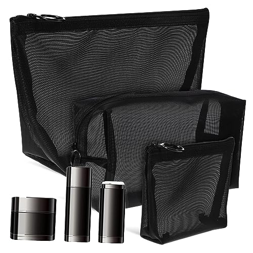 PACKOVE 3stücke Kosmetiktaschen Mit Reißverschluss Reise-Organizer-Taschen Für Make-up Und Toilettenartikel Beidseitig Zu Öffnen Verschiedene Für Tägliche Nutzung Und Reisen von PACKOVE