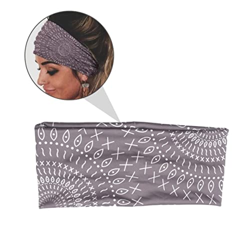 PACKOVE 3stücke Dehnbare Stirnbänder Für Frauen Elastische Stoffhaarbänder Mit Blumendruck Geeignet Für Yoga Laufen Training Und Sport Weich Strapazierfähig Und Angenehm Zu Tragen von PACKOVE