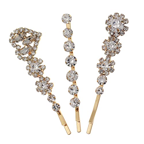 PACKOVE 3 Stück Teiliges Haarclips für Damen Funkelnde Haarspangen für Frisuren für Hochzeiten Partys und Alltaghs von PACKOVE