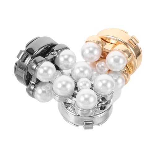 PACKOVE 3 Stück Teiliges Manschettenknöpfe und Hemdknöpfe aus Langlebiger Legierung Eleganter Vintage Stil mit Schalschnalle Vielseitig für Business Hochzeit und Festliche Anlässe von PACKOVE