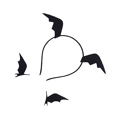 PACKOVE 3 Stück Teiliges Set Fledermaus Haarspangen und Haarband Halloween Kopfschmuck für Mädchen für Partys und Kostüme von PACKOVE