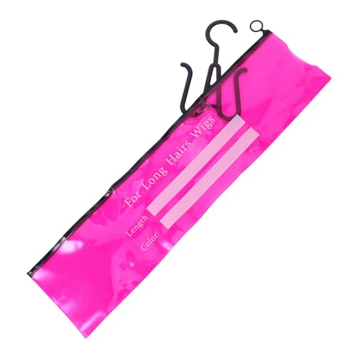 PACKOVE 3 Stücke Teiliges Transparentes Pvc-wasser Staubdichtes Aufbewahrungsbeutel für Perücken mit Haken Organizer für Mehrere Haarverlängerungen für Zuhause Reise und Salon von PACKOVE