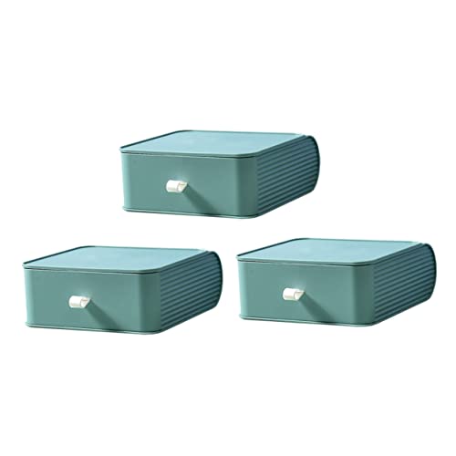 PACKOVE 3stücke Praktische Aufbewahrungsbox Für Lippenstift Schlüssel Und Kleinigkeiten Robuste Kunststoff-organizer Für Zuhause Schreibtisch Und Kosmetik Farbe Zufällig von PACKOVE