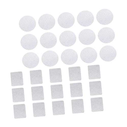 PACKOVE 30 Stück Quadratische Aufkleber Lidschattenpalette Selbstklebende Metallaufkleber DIY Make Up Palette Lidschattenpaletten Zubehör Lidschattenpaletten Zubehör Runde von PACKOVE