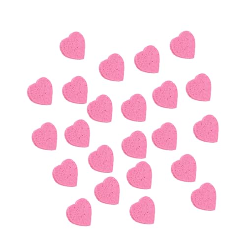 PACKOVE 32 Stück Herzförmige Reinigungs Pads für Gesicht Makeup Entferner aus für Tägliche Gesichtsreinigung und Pflege für Zuhause Salon von PACKOVE