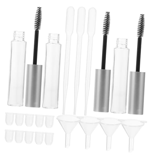 PACKOVE 32 Stück Teiliges Leeres Mascara Tube mit Auslaufsichteren Nachfüllbaren Wimperntusche Behältern Inkl Trichter und Tropfpipetten Leicht Langlebig für DIY Kosmetik und Reisen von PACKOVE