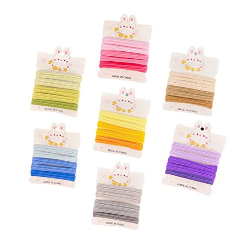 PACKOVE 35stücke Elastische Haargummis Für Frauen Und Mädchen Dicke Haargummis Haar Gummiband Elastisch Haarbänder Pferdeschwanzhalter von PACKOVE