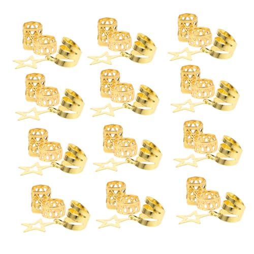 PACKOVE 36 Stück Teiliges Set Goldene Dreadlocks Haarringe mit Hohlem Design Langlebige Haarstyling Accessoires für Damen Einfache Anwendung für Partys Hochzeiten und Besondere Anlässe PACKOVE 36 Stück Teiliges Set Goldene Dreadlocks Haarringe mit Hohlem Design Langlebige Haarstyling Accessoires für Damen Einfache Anwendung für Partys Hochzeiten und Besondere Anlässe von PACKOVE